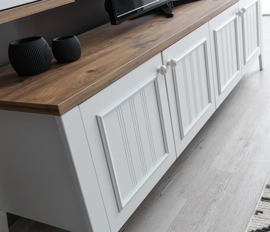 Yalı Modern Dolaplı Tv Sehpası 180*45*55