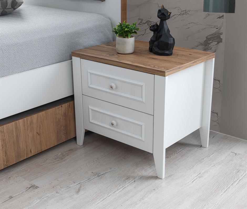 Yalı Modern İki Çekmeceli Komodin 