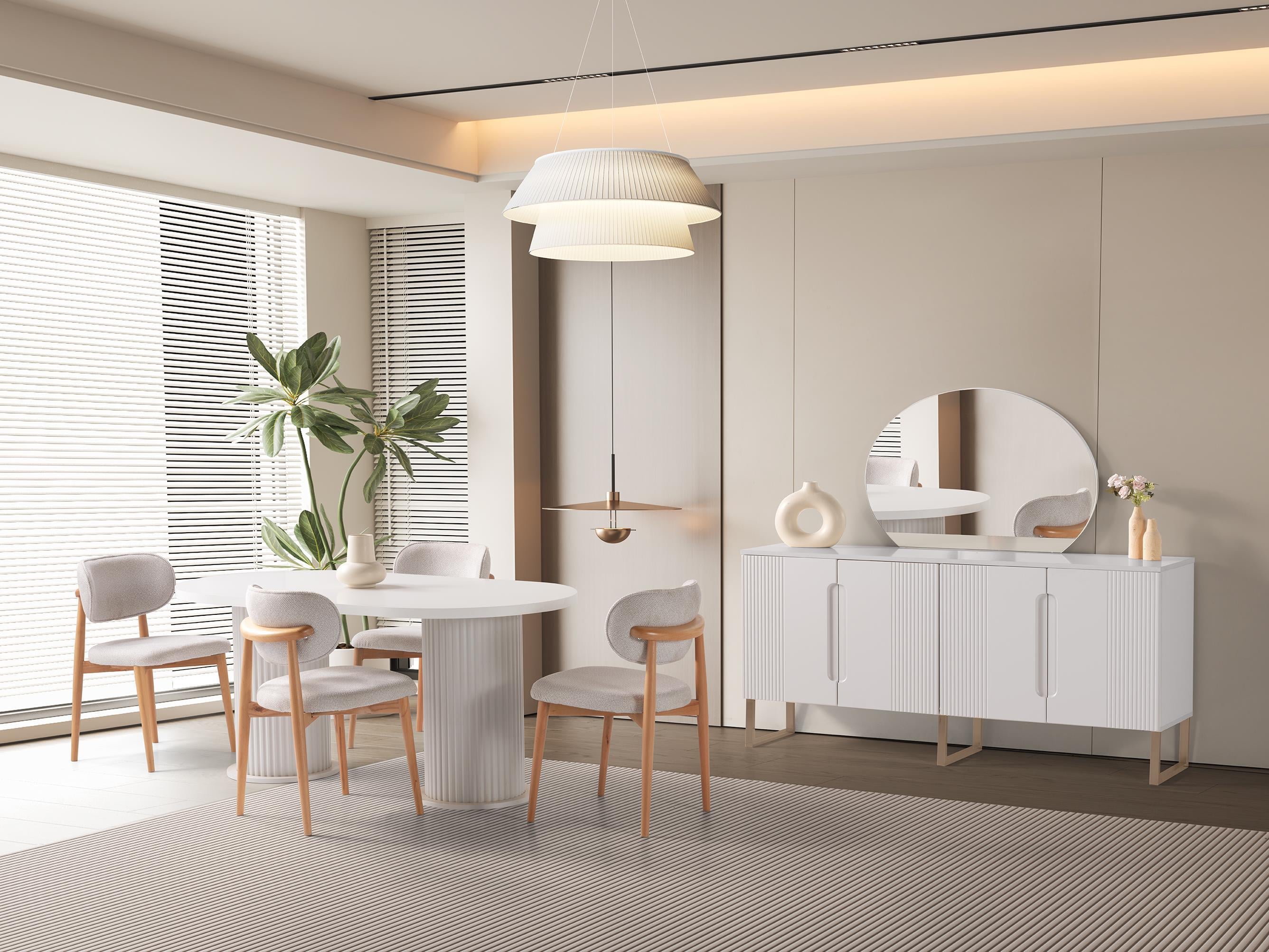 Aden %100 MDF Modern Bohem Yemek Odası Takımı
