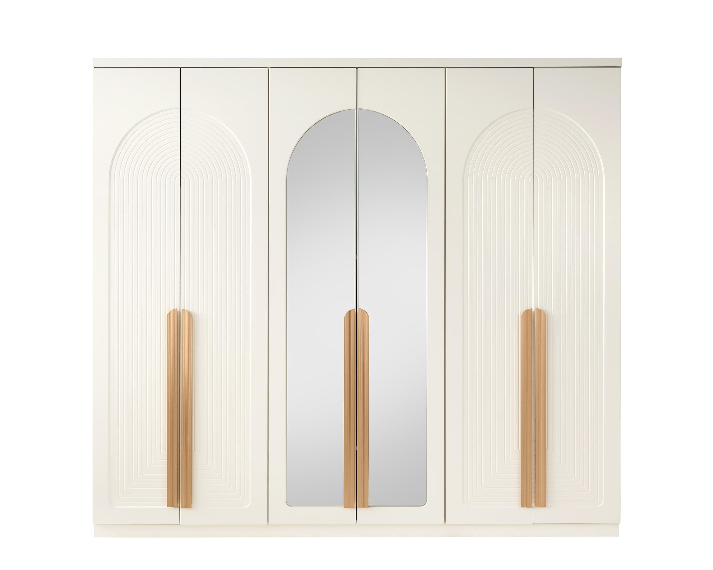 Asya %100 MDF 6 Kapaklı Modern Dolap
