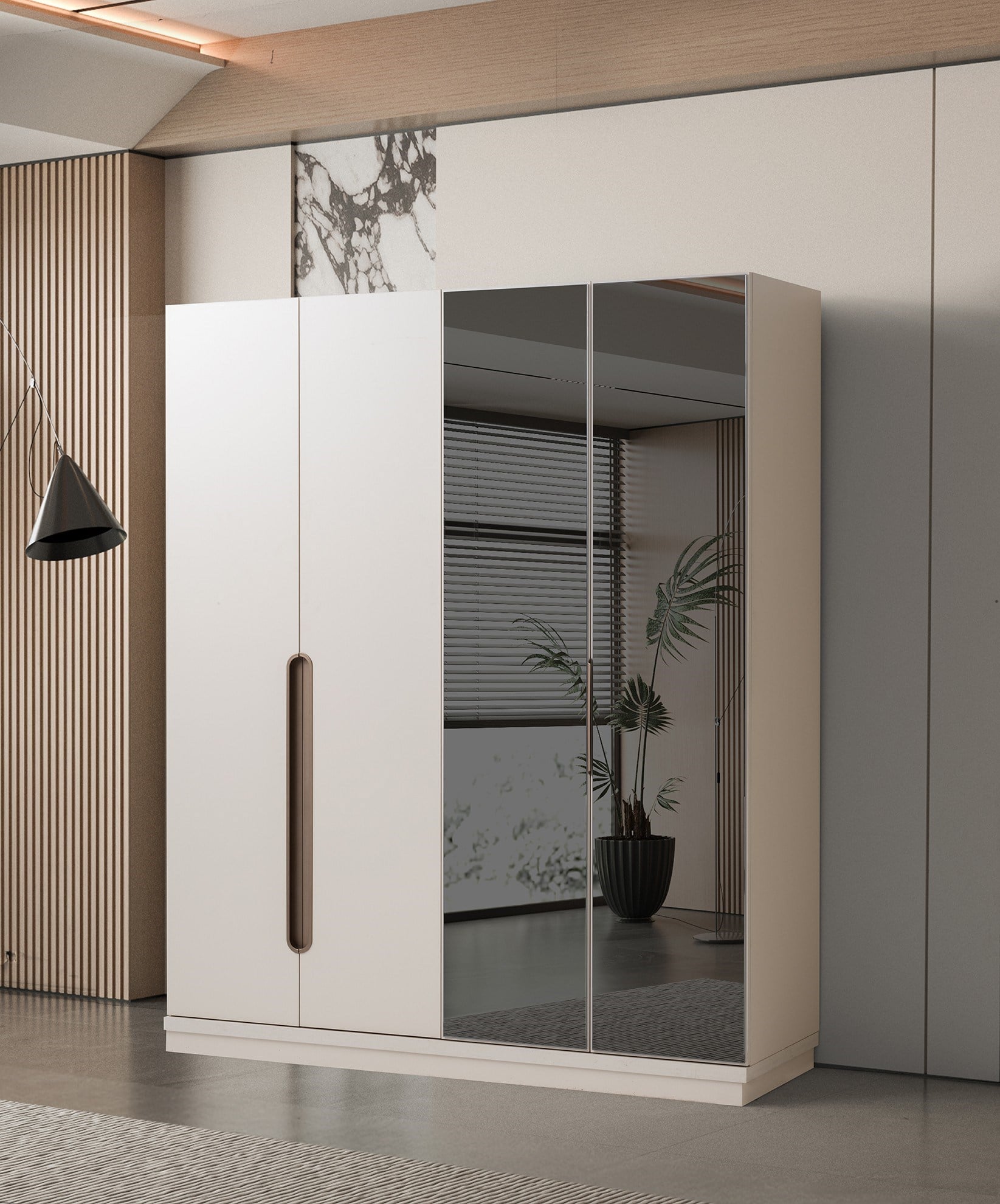 Çınar 4 kapaklı Gardırop Elbise Dolabı 170*53*204cm