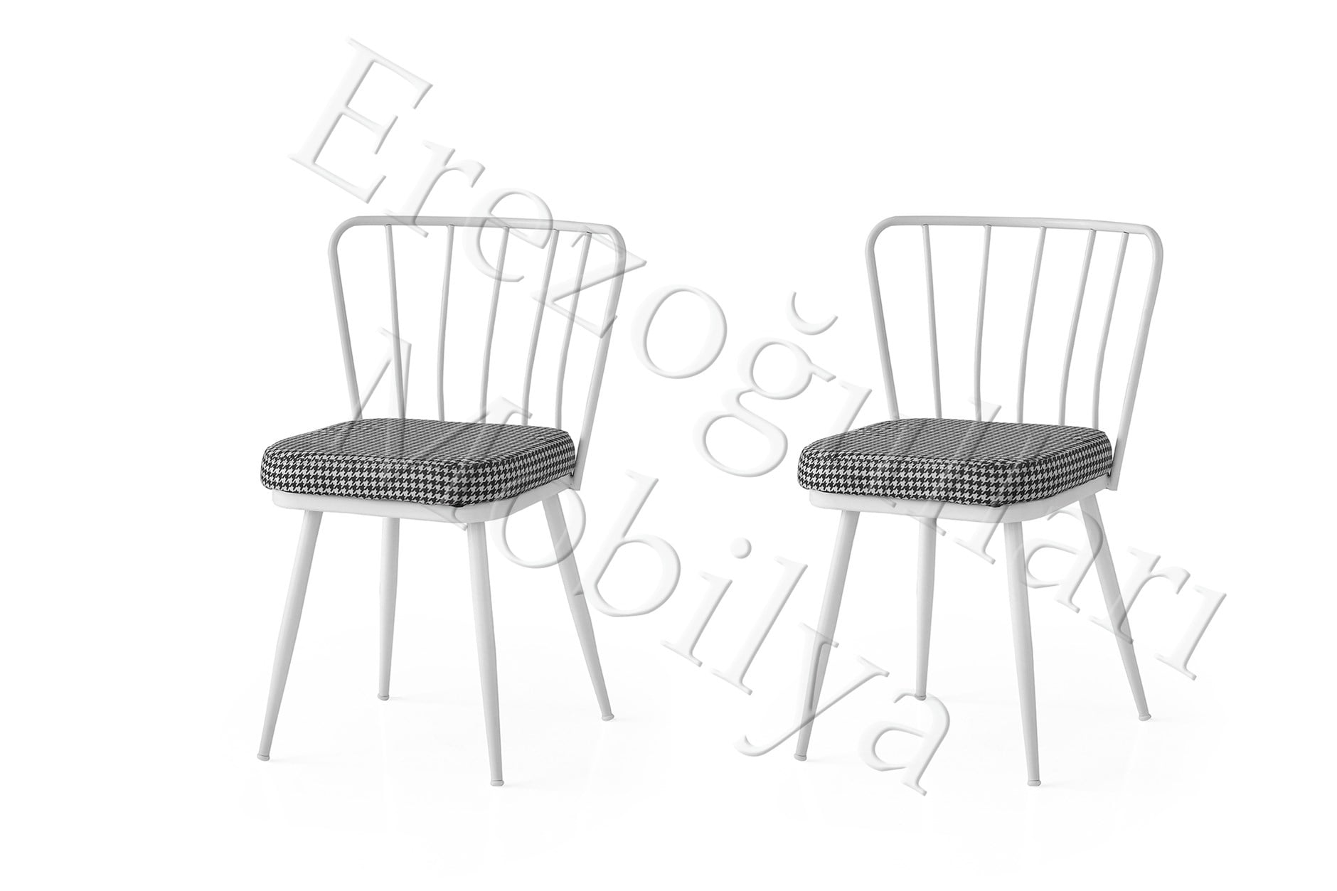 Modern Mutfak Cafe Bahçe Sandalyesi Buse 2 Li Set