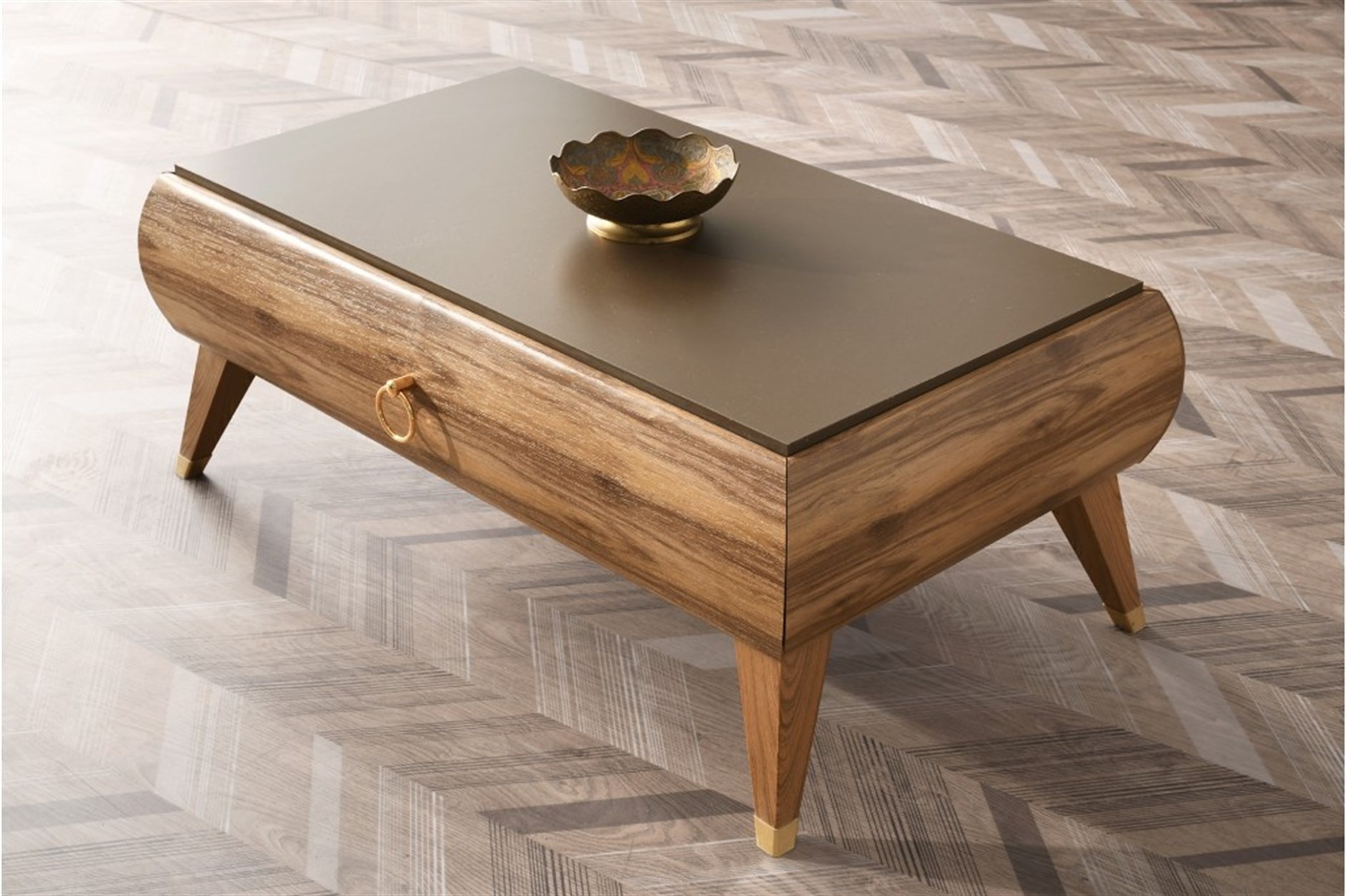 Modern Tarz Çekmeceli Orta Sehpa 60x105x42cm