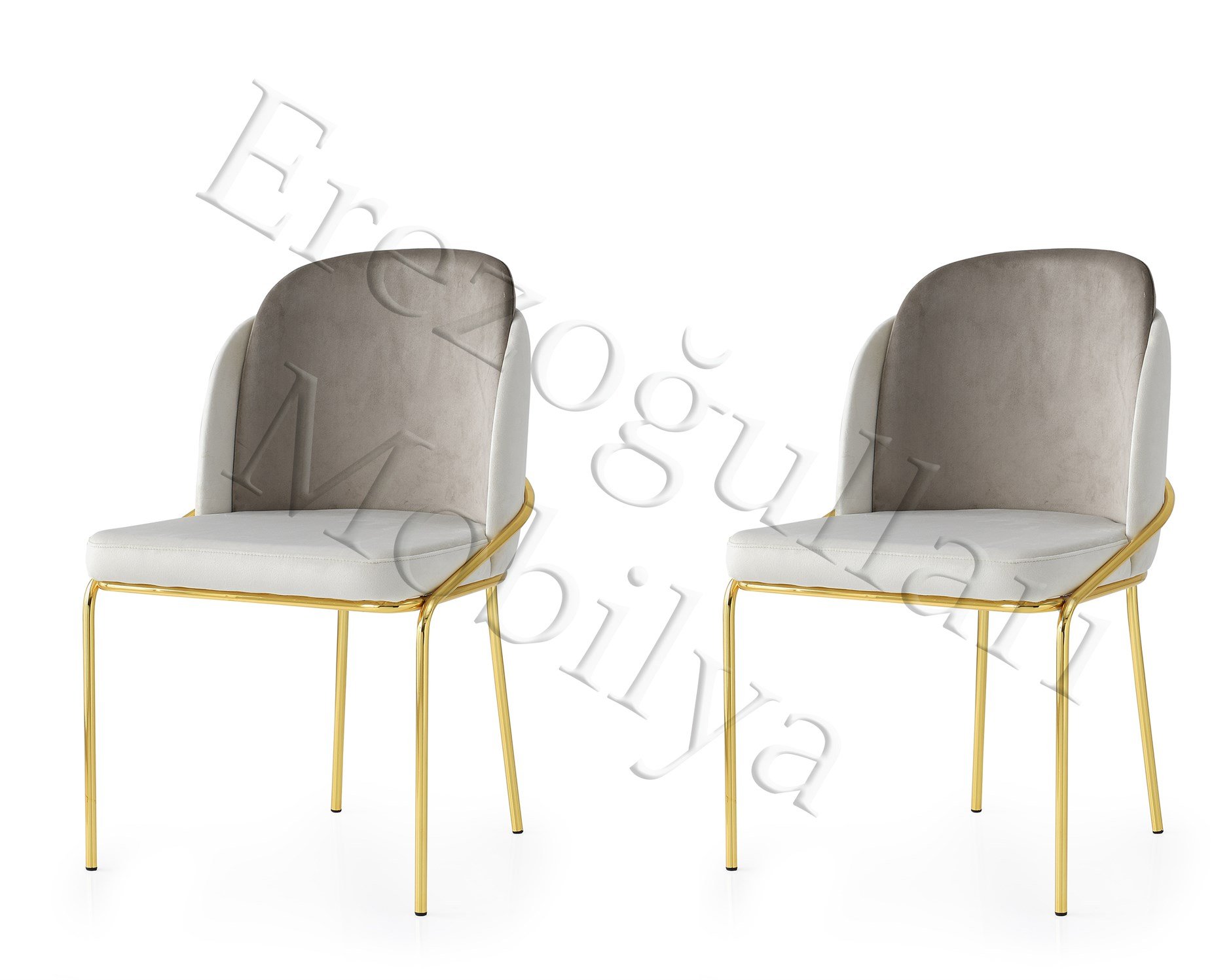Polo Mutfak Sandalyesi Gold Ayak 2 Li Set