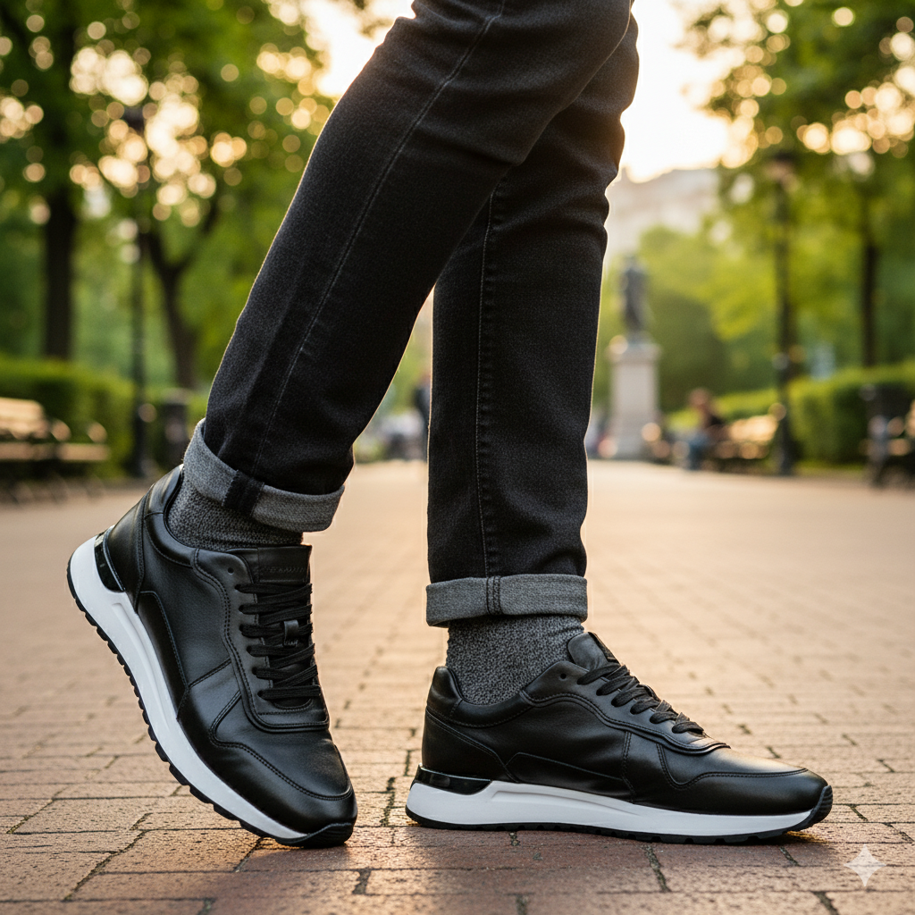 Erkek Outlet101-054-H1071  MERDANE SPOR AYAKKABI    101-054-H1071 R11 SIYAH SCOTCH