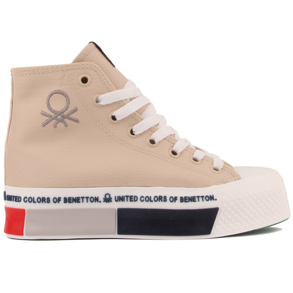 Benetton - Bej Renk Kadın Sneaker