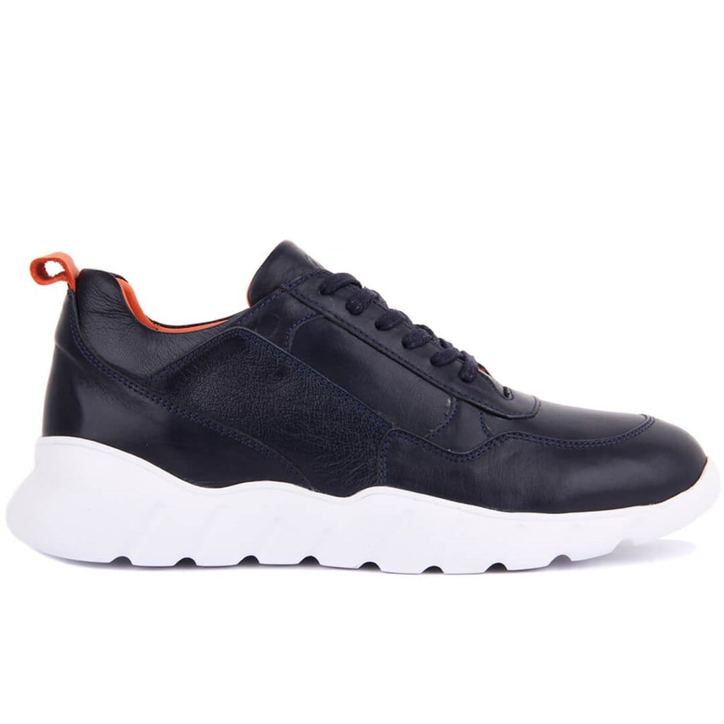 Sail Lakers - Lacivert Deri Erkek Sneaker