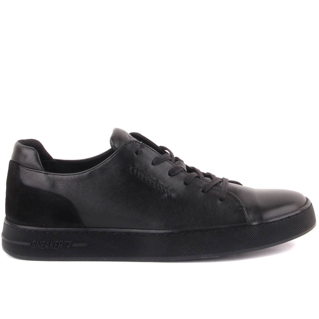 Sail Lakers - Siyah Deri Erkek Sneaker