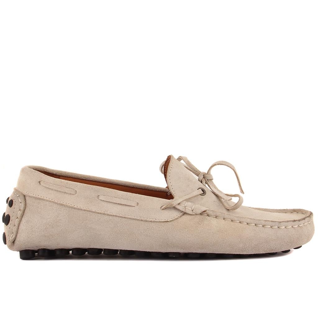 Sail Lakers - Bej Süet Erkek Loafer
