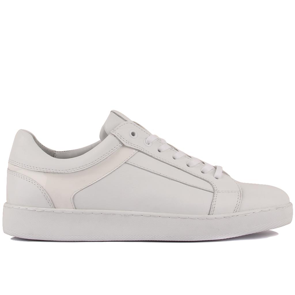 Sail Lakers - Beyaz Deri Bağcıklı Erkek Sneaker