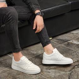 SneakersSail Lakers - Beyaz Deri Bağcıklı Erkek Günlük Ayakkabı101-6066-HE1065 R1 BEYAZ FLOOTER