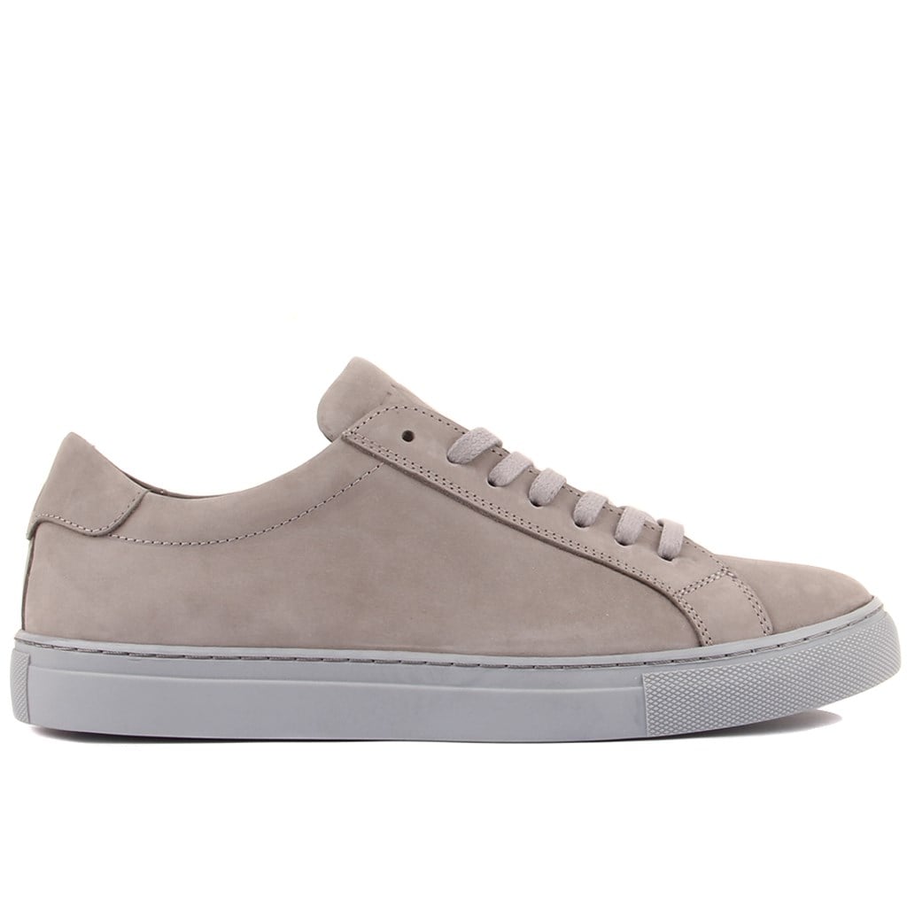 Sail Lakers - Gri Nubuk Deri Bağcıklı Erkek Sneaker