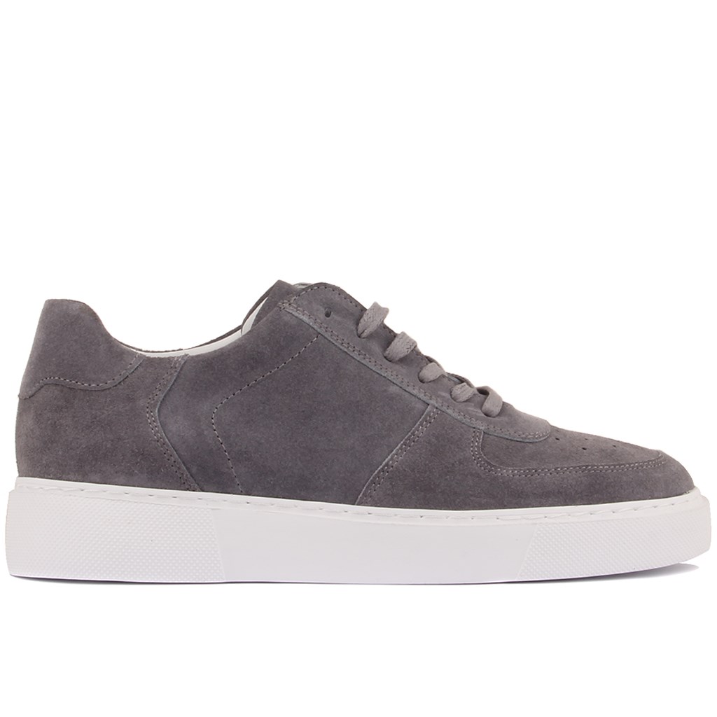 Sail Lakers - Gri Süet Deri Erkek Sneaker