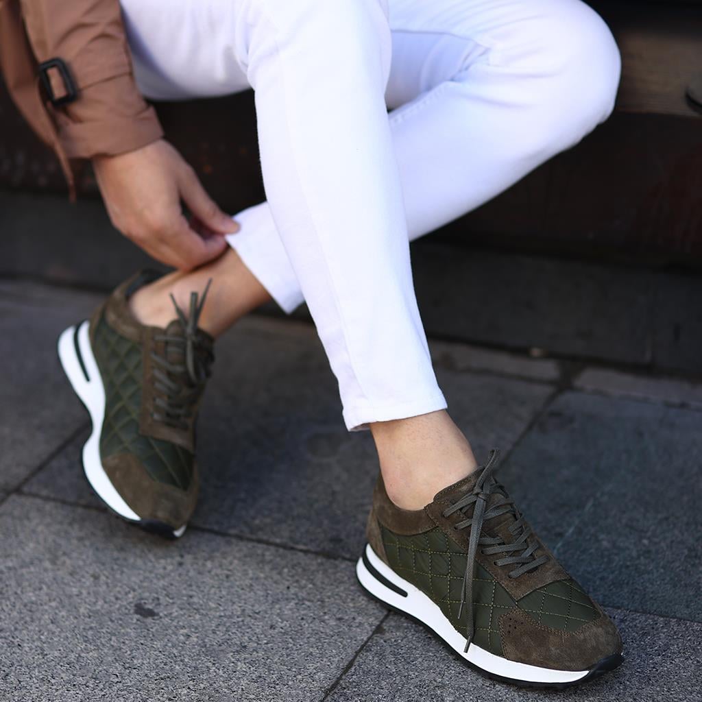 Sail Lakers - Haki Süet Bağcıklı Erkek Sneaker