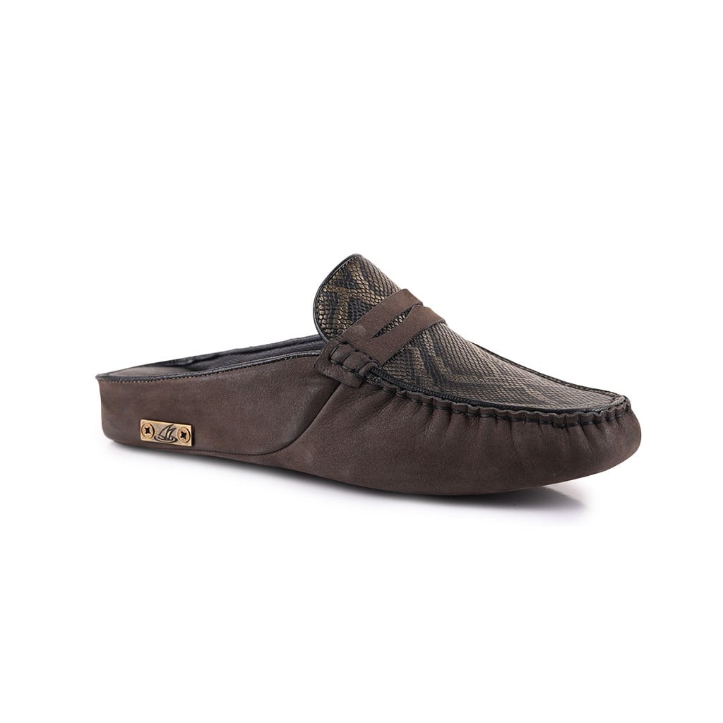 TerlikSail Lakers - Kahve Nubuk-Ayna Bronz Yılan Kadın Ev Terliği109-557-X 109-557-X R301 KAHVE NUBUK-AYNA BROZ YILAN