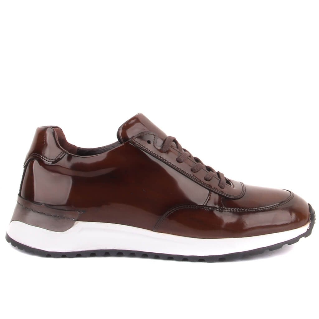 Sail Lakers - Kahverengi Açma Deri Erkek Sneaker