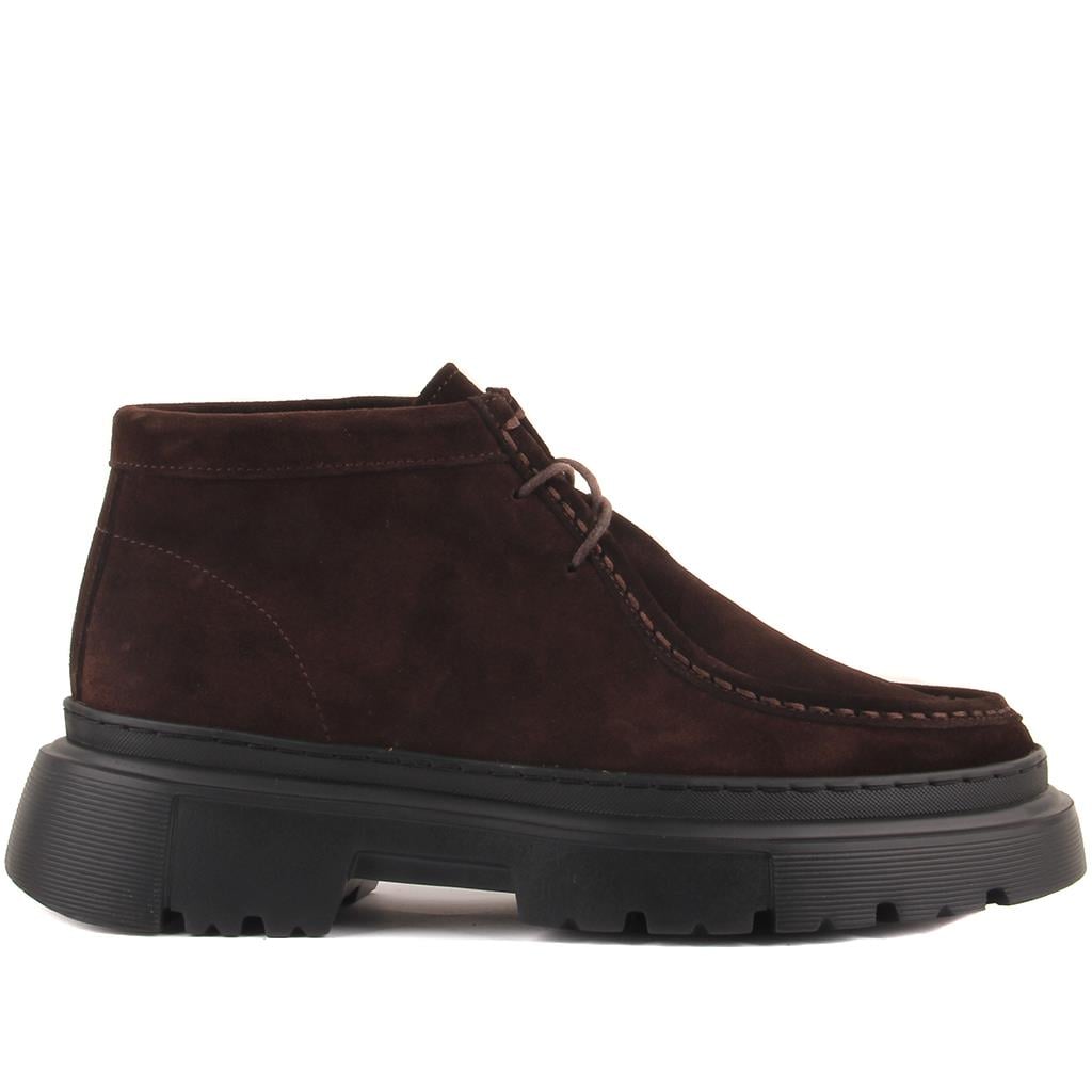 Bot / ÇizmeSail Lakers - Kahverengi Süet Bağcıklı Erkek Bot102-9047-H1308 R2 KAHVE SUET