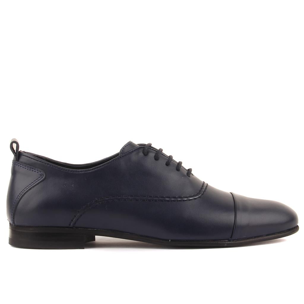 KlasikSail Lakers - Lacivert Deri Erkek Klasik Ayakkabı101-3413-11464M R62 LACIVERT SCOTCH(SIYAH TABAN)