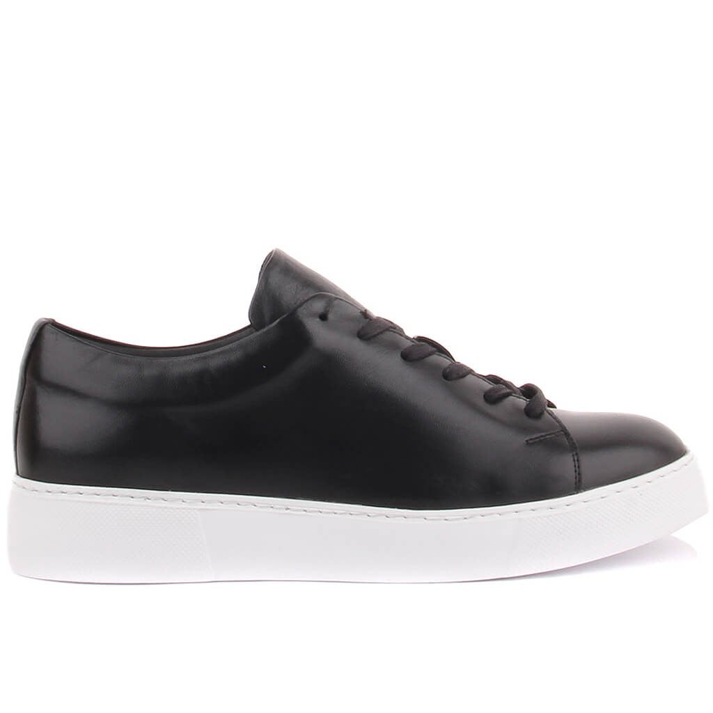 Sail Lakers - Siyah Deri Bağcıklı Erkek Sneaker