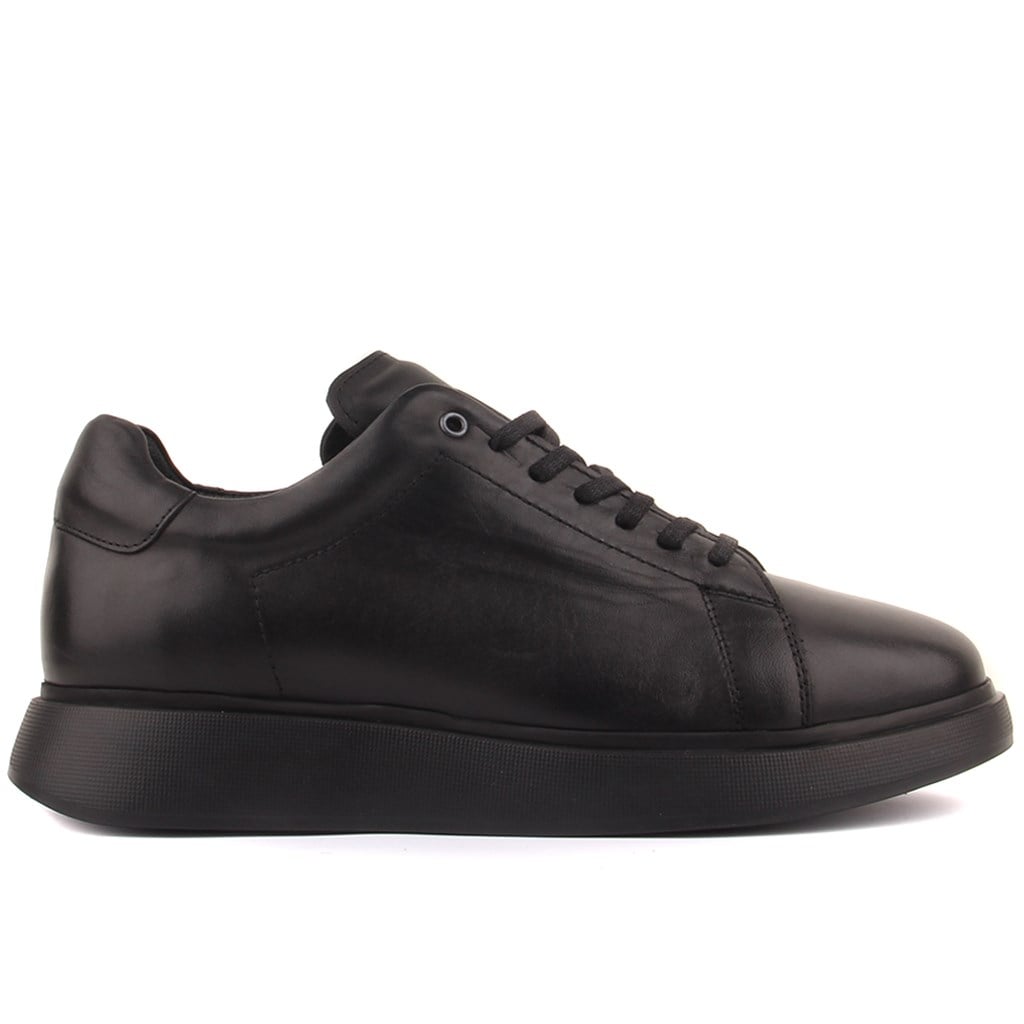Sail Lakers - Siyah Deri Erkek Sneaker