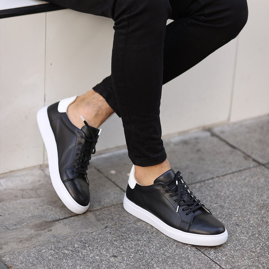Sail Lakers - Siyah Deri Erkek Sneaker