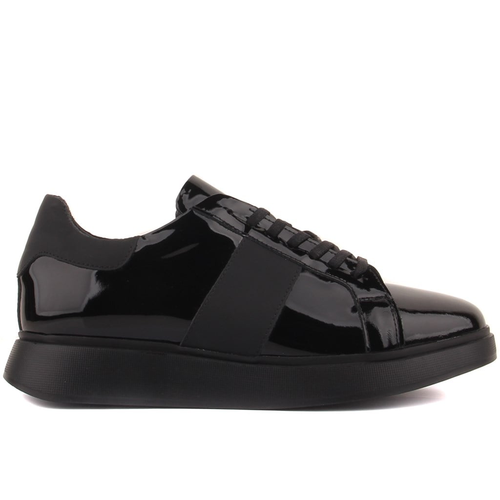 Sail Lakers - Siyah Rugan Deri Erkek Sneaker