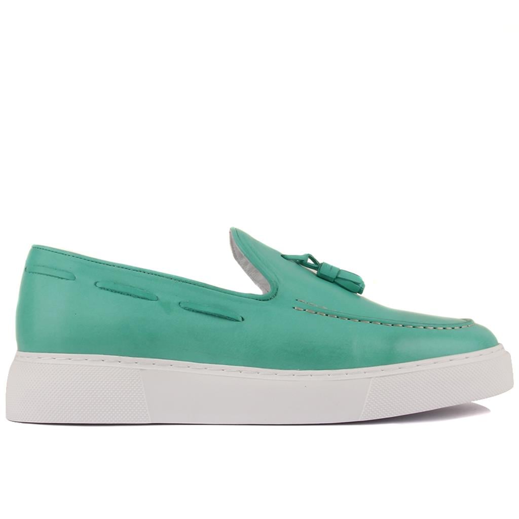 Sail Lakers - Su Yeşili Deri Sneaker