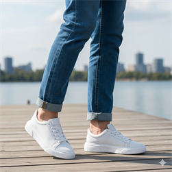 SneakersSail Lakers - Beyaz Deri Bağcıklı Erkek Günlük Ayakkabı101-1032-LF02 R2 BEYAZ FLOOTER