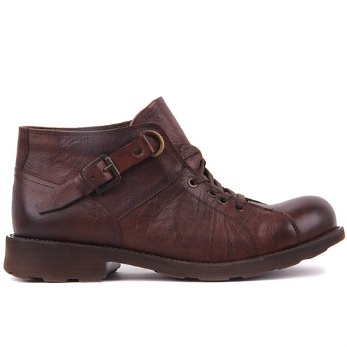 Brown Genuine Leather Men's Boots