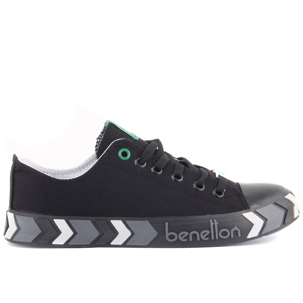 Benetton - Siyah Renk Bağcıklı Erkek Sneaker 291-30622-3374 R227 SIYAH SIYAH