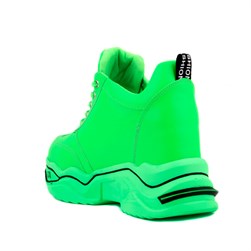 Moxee - Fosforlu Yeşil Renk Yüksek Taban Kadın Günlük Ayakkabı 295-20-675  R3 YEŞİL