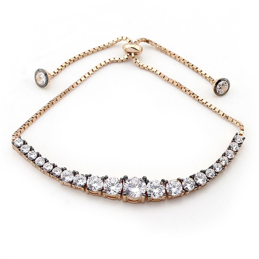 GÜMÜŞ ASANSÖRLÜ MODEL TAŞLI BİLEKLİK