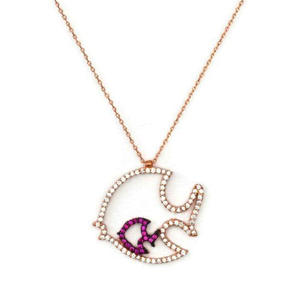 GÜMÜŞ BALIK KOLYESİ