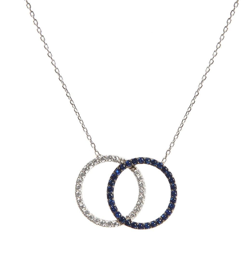 GÜMÜŞ ÇİFT HALKA KOLYE