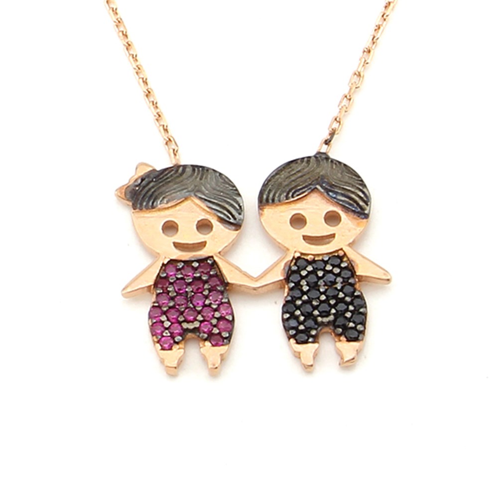 GÜMÜŞ ÇOCUKLAR KOLYESİ