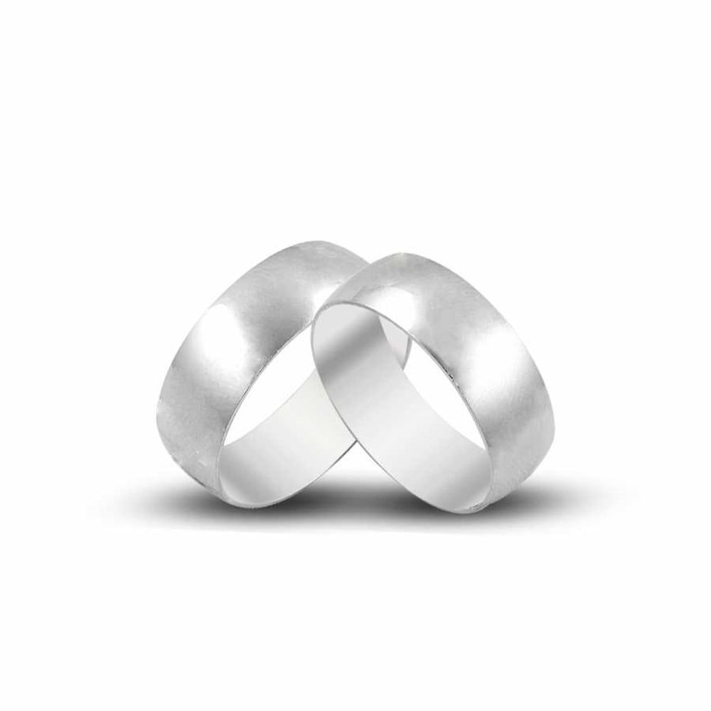 GÜMÜŞ KLASİK ÇİFT GENİŞ ALYANS