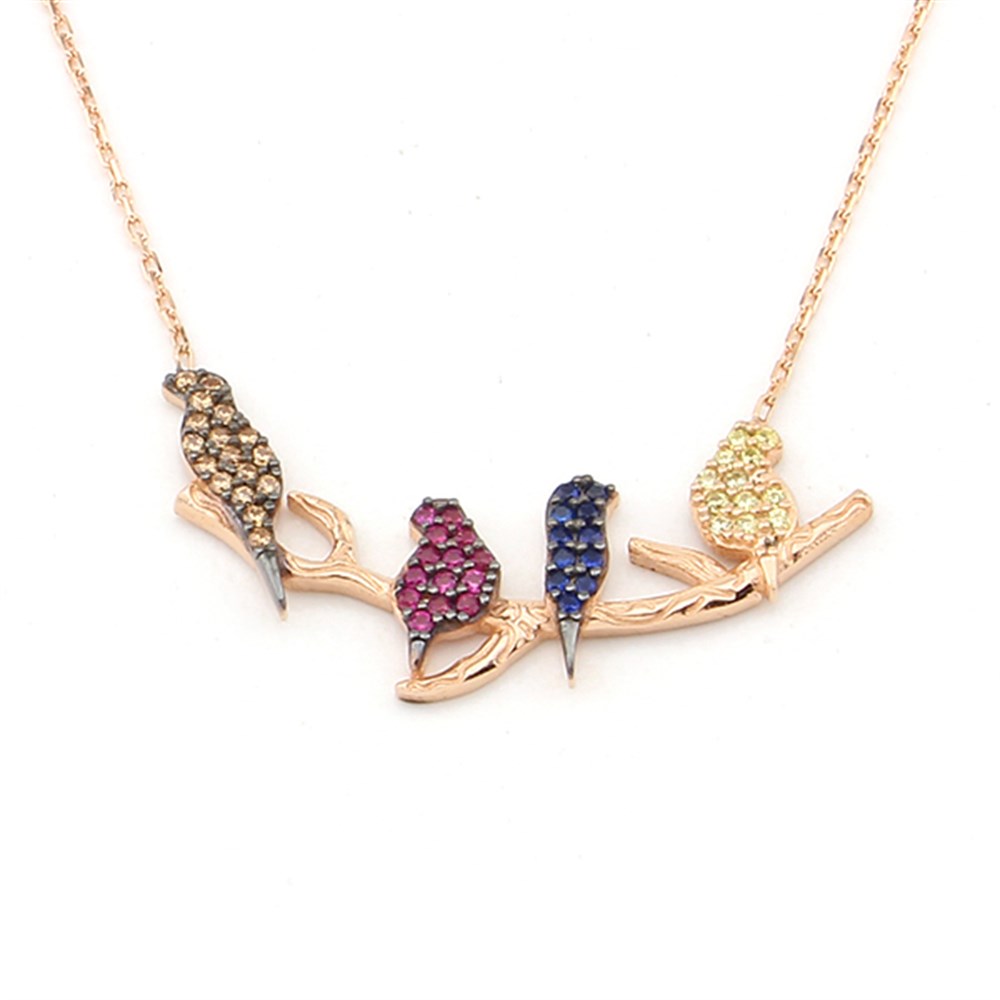 GÜMÜŞ KUŞLAR ve DAL KOLYESİ