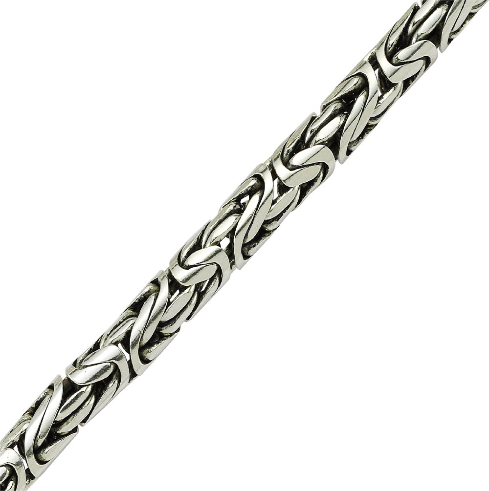 GÜMÜŞ OVAL KRAL ZİNCİR 4 MM 45 GRAM