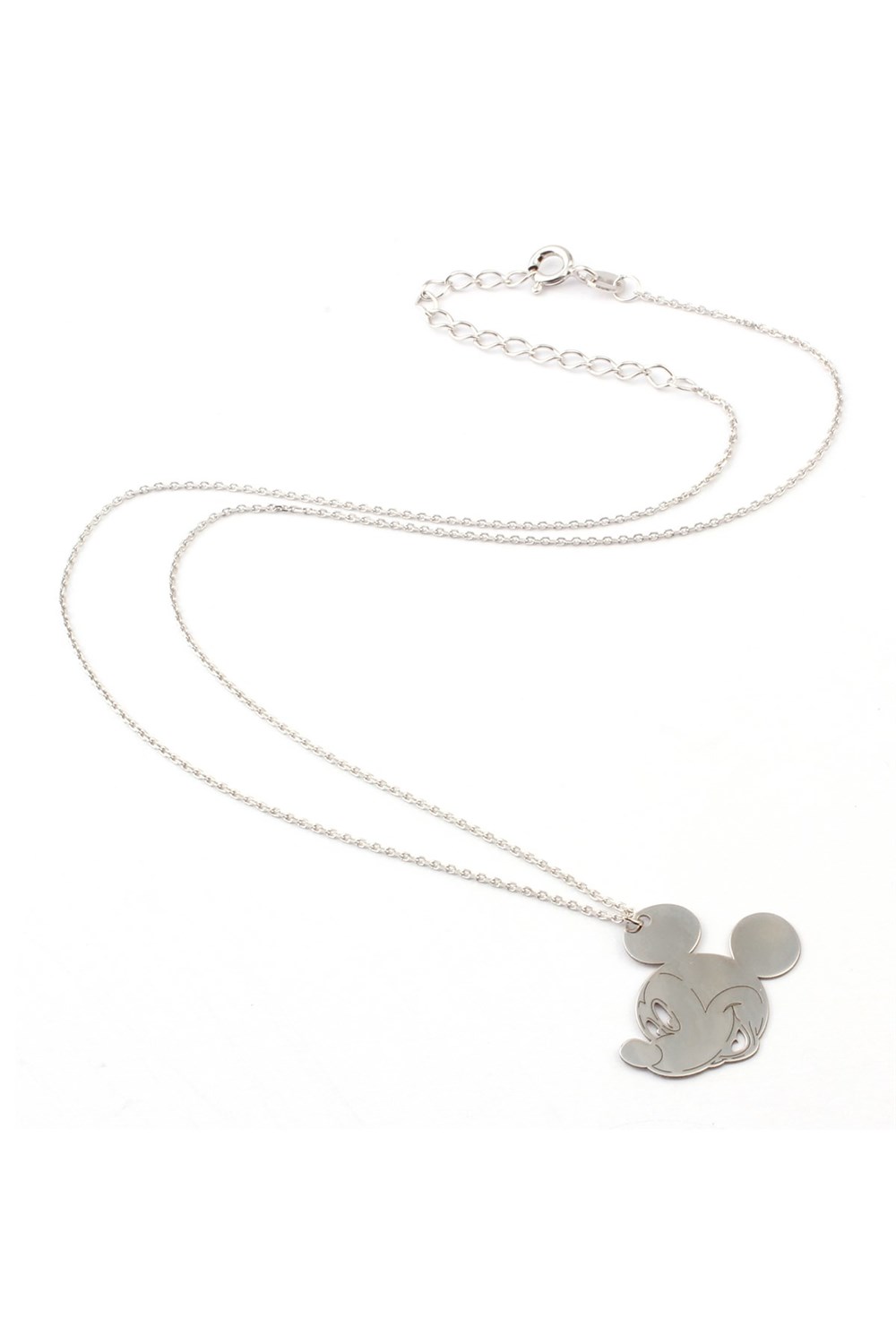 GÜMÜŞ ÖZEL TASARIM MICKEY MOUSE KOLYESİ