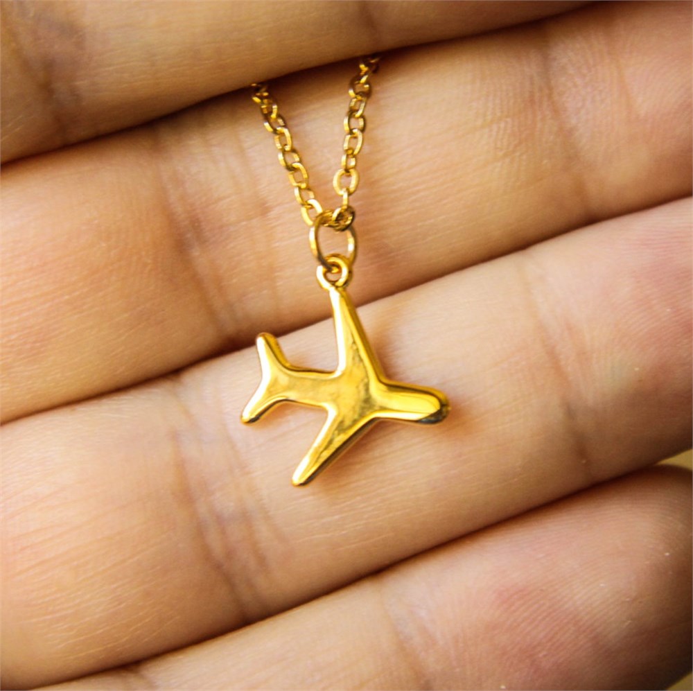 GÜMÜŞ ÖZEL TASARIM UÇAK KOLYE