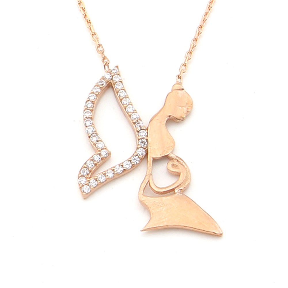 GÜMÜŞ TAŞLI VAV KOLYE