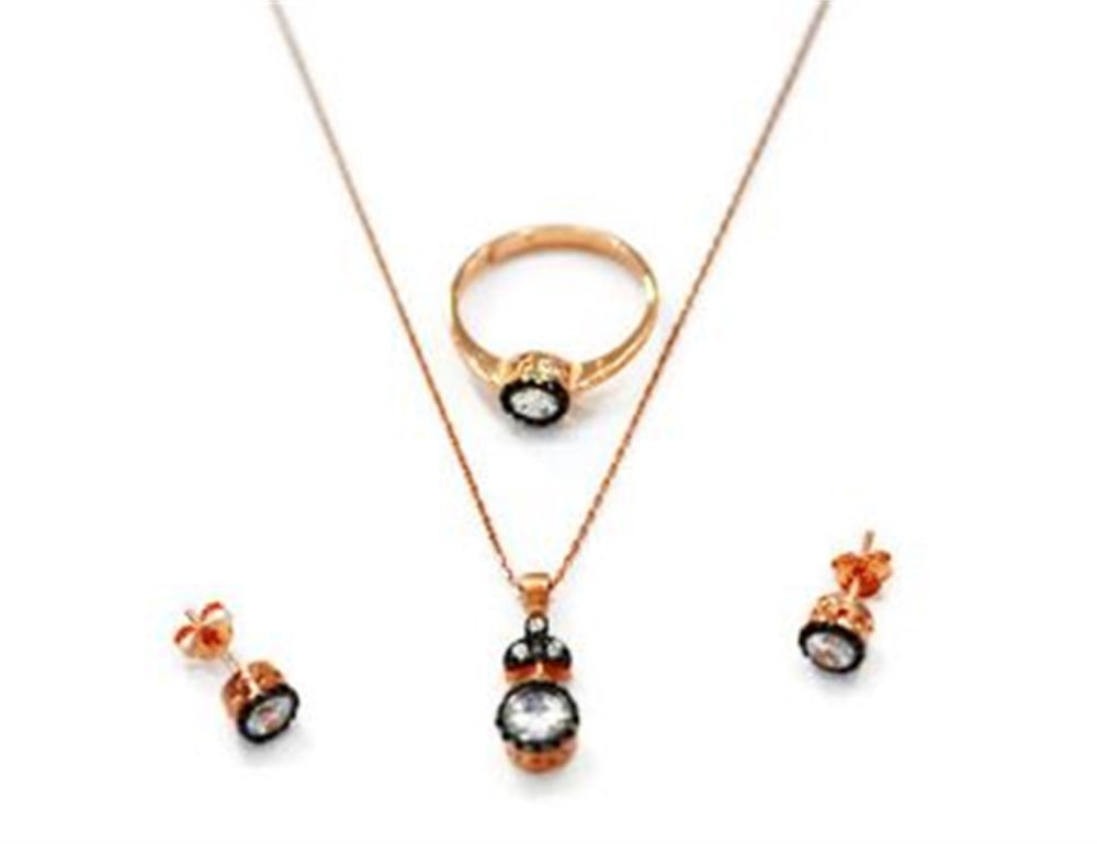 GÜMÜŞ TEK TAŞLI ELMAS MODEL SET