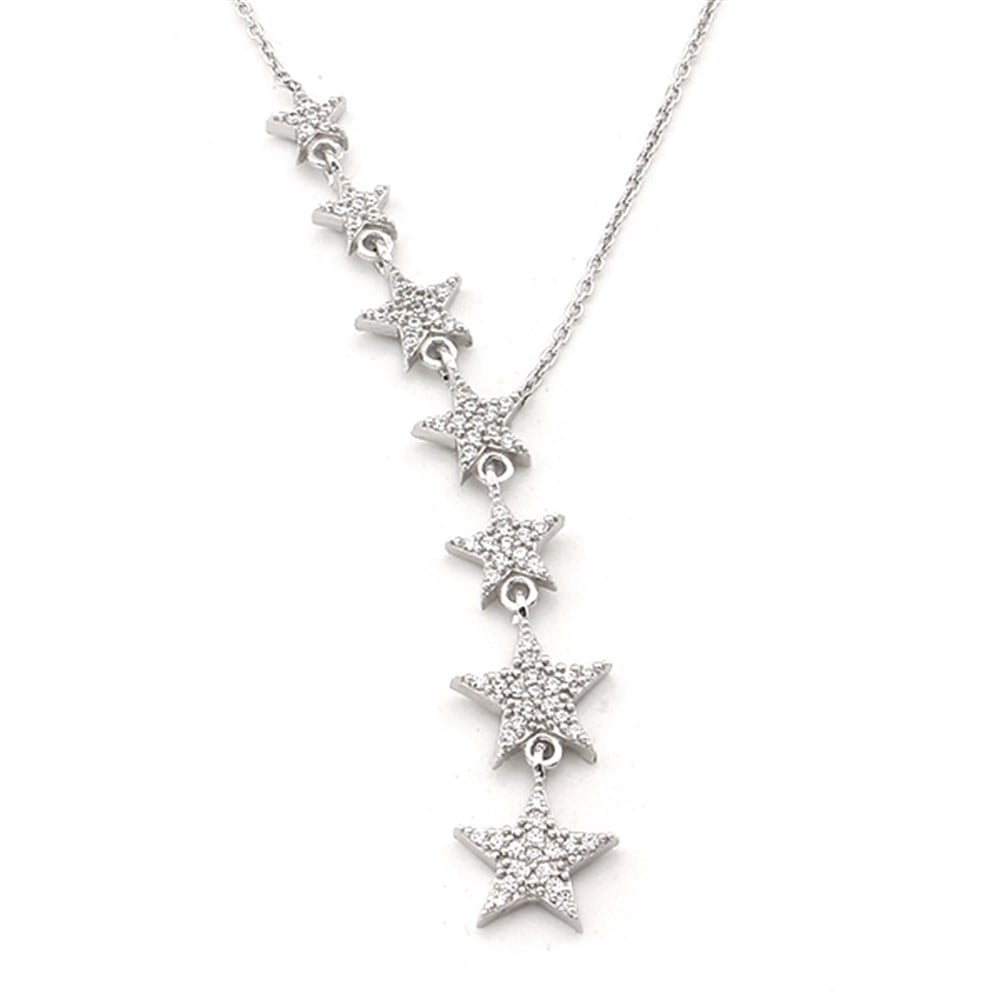 GÜMÜŞ YILDIZLAR KOLYESİ