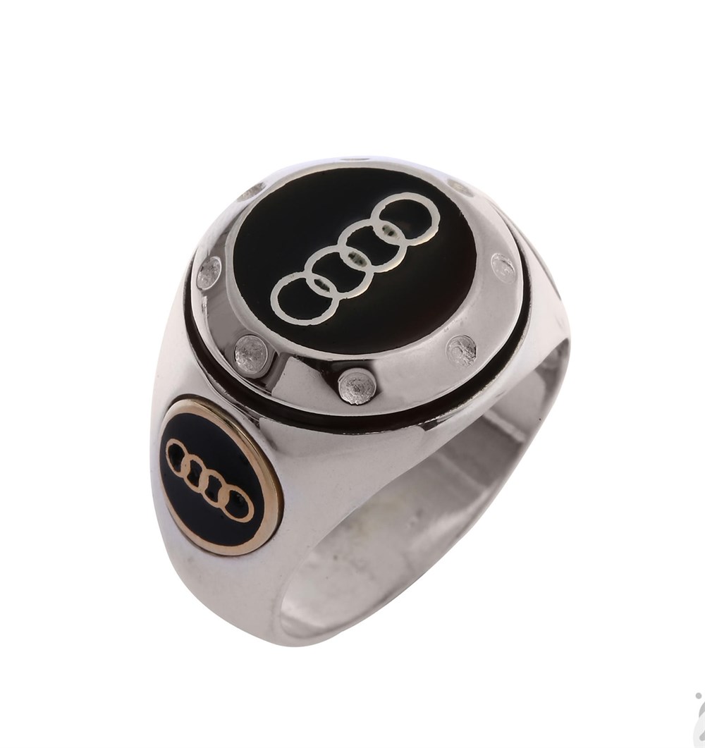 GÜMÜŞ AUDI AMBLEMLİ YÜZÜK