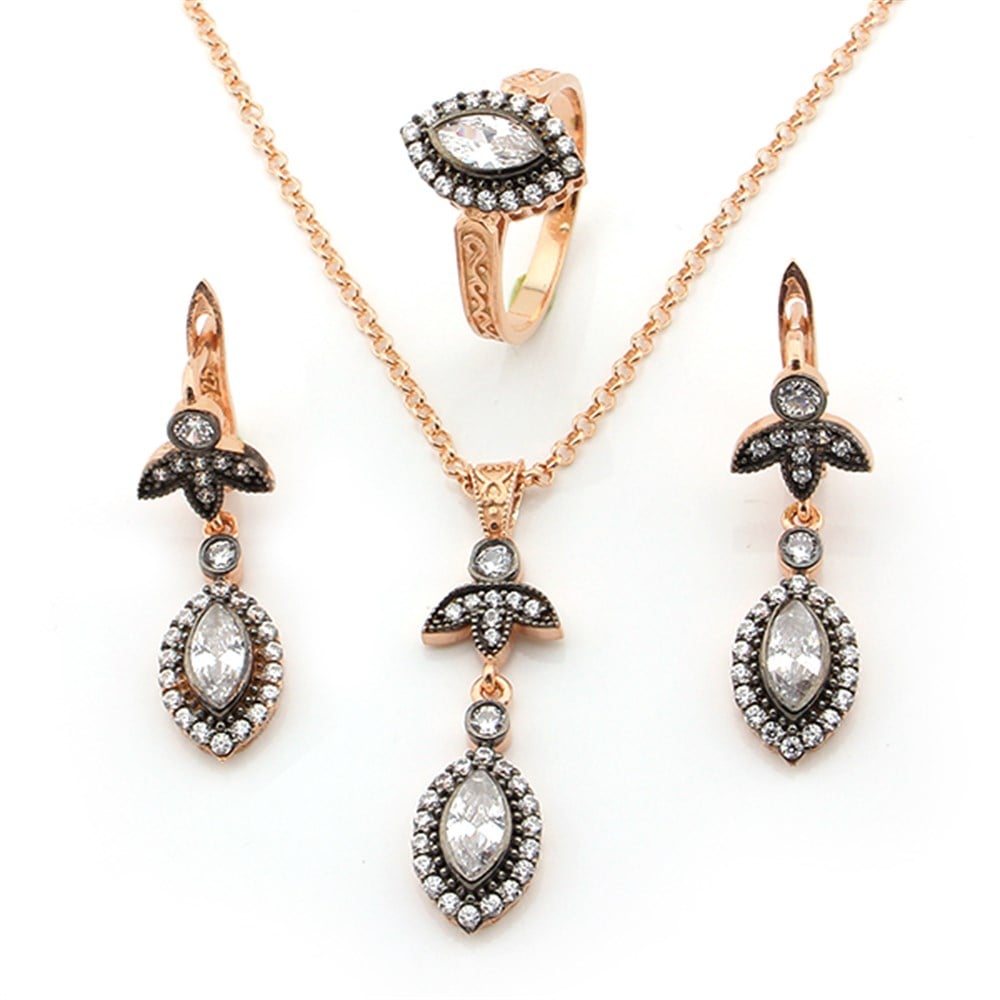 GÜMÜŞ DAMLA TASARIM SET