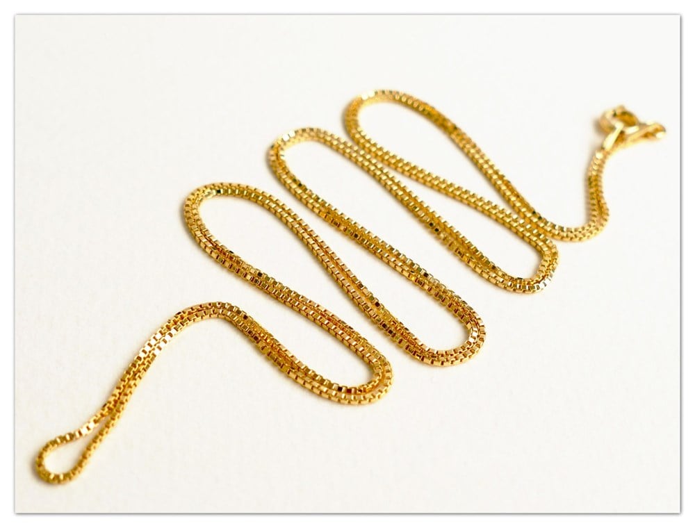 GÜMÜŞ GOLD RENK KÜP ZİNCİR