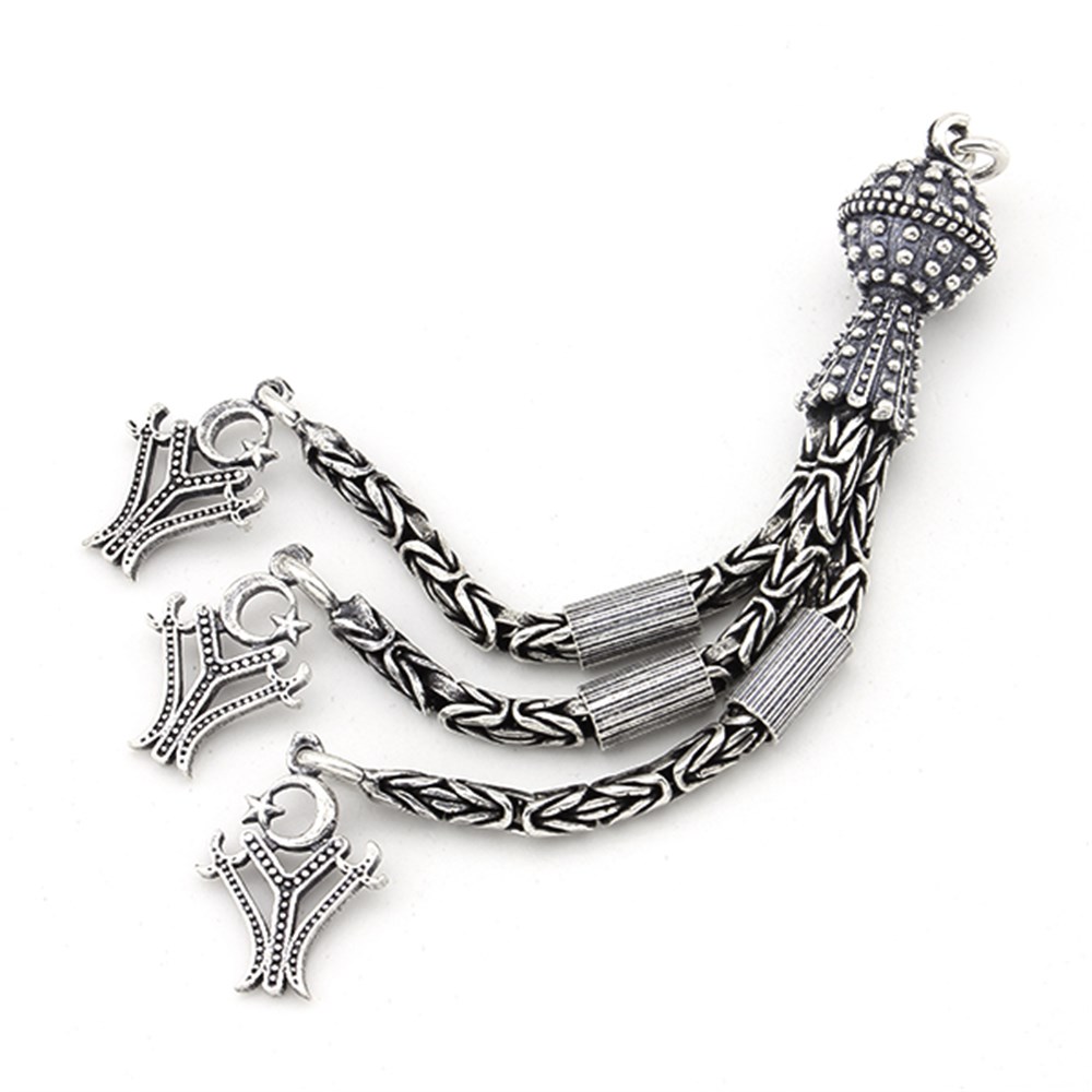 GÜMÜŞ KAYI MODEL TESBİH PÜSKÜLÜ