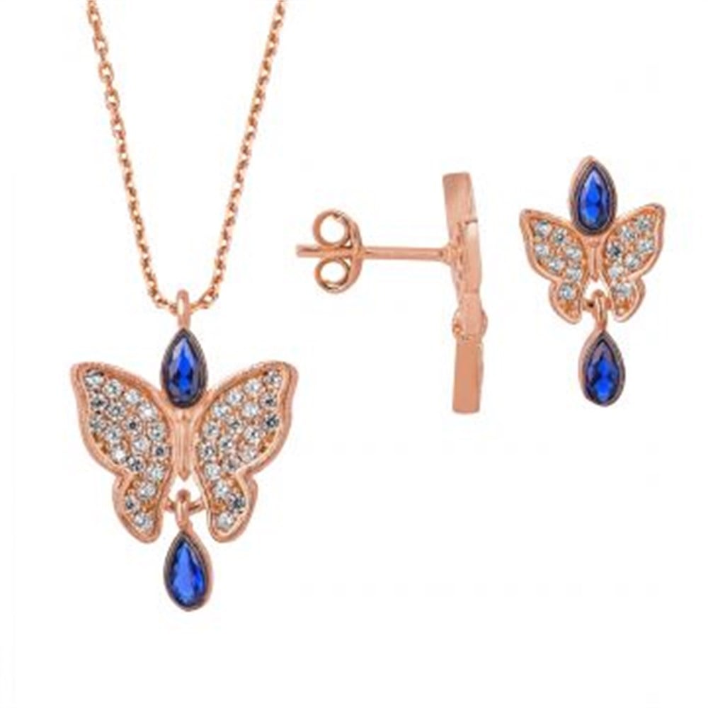 GÜMÜŞ KELEBEK SET