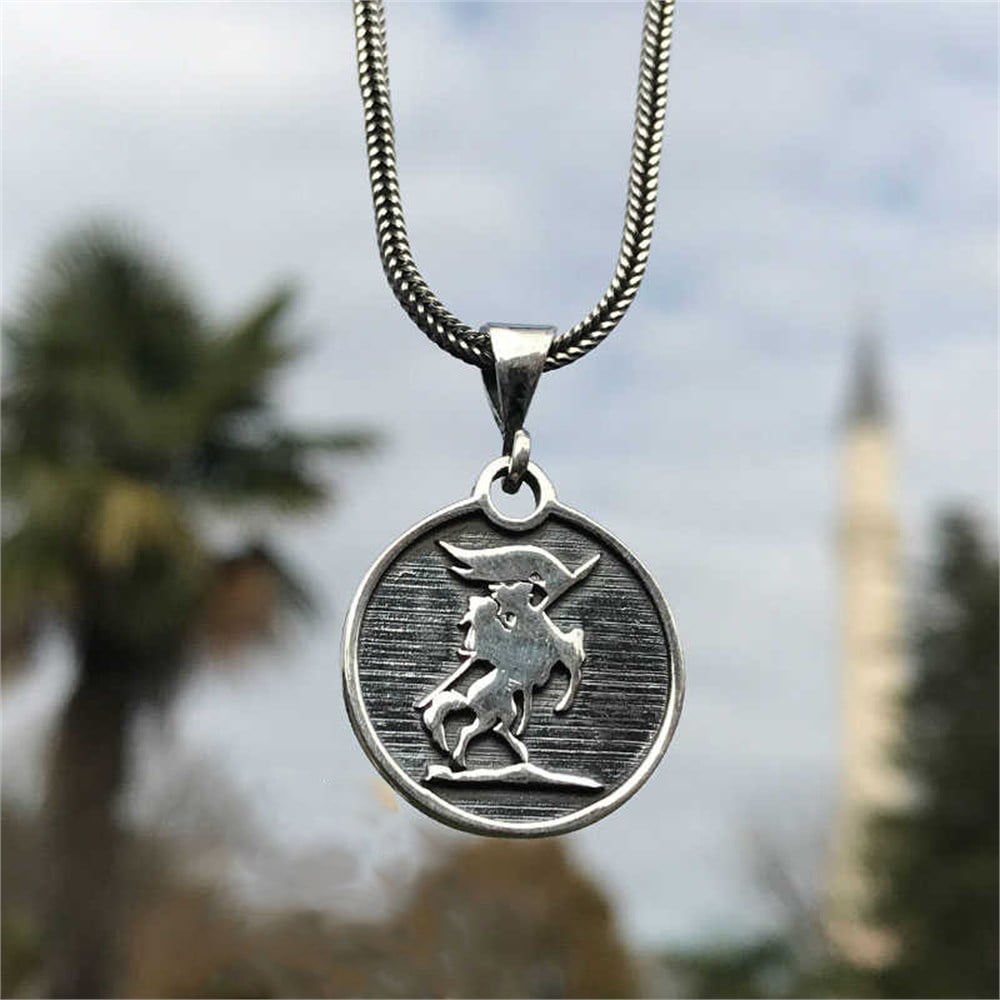 GÜMÜŞ KÜRŞAT MODEL KOLYE ve ZİNCİRİ