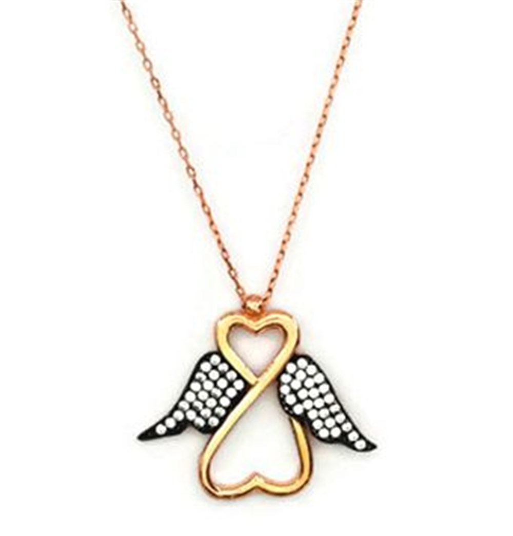 GÜMÜŞ MELEK MODEL SONSUZLUK KOLYESİ